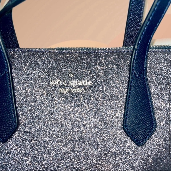 Kate Spade glitter/sparkly navy mini crossbody, EUC - Picture 4 of 6